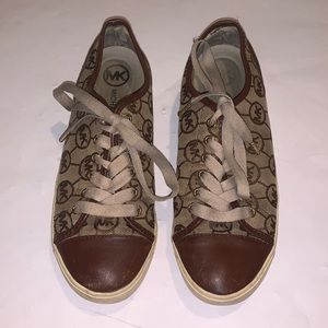 MK Michael Kors City Signature Brown Monogram Sneakers